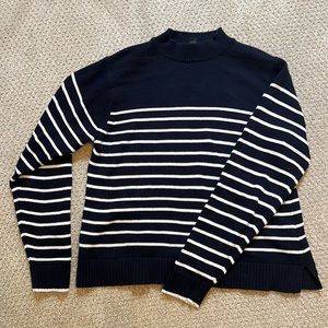 Uniqlo Navy and White striped sweater, size medium, perfect condition